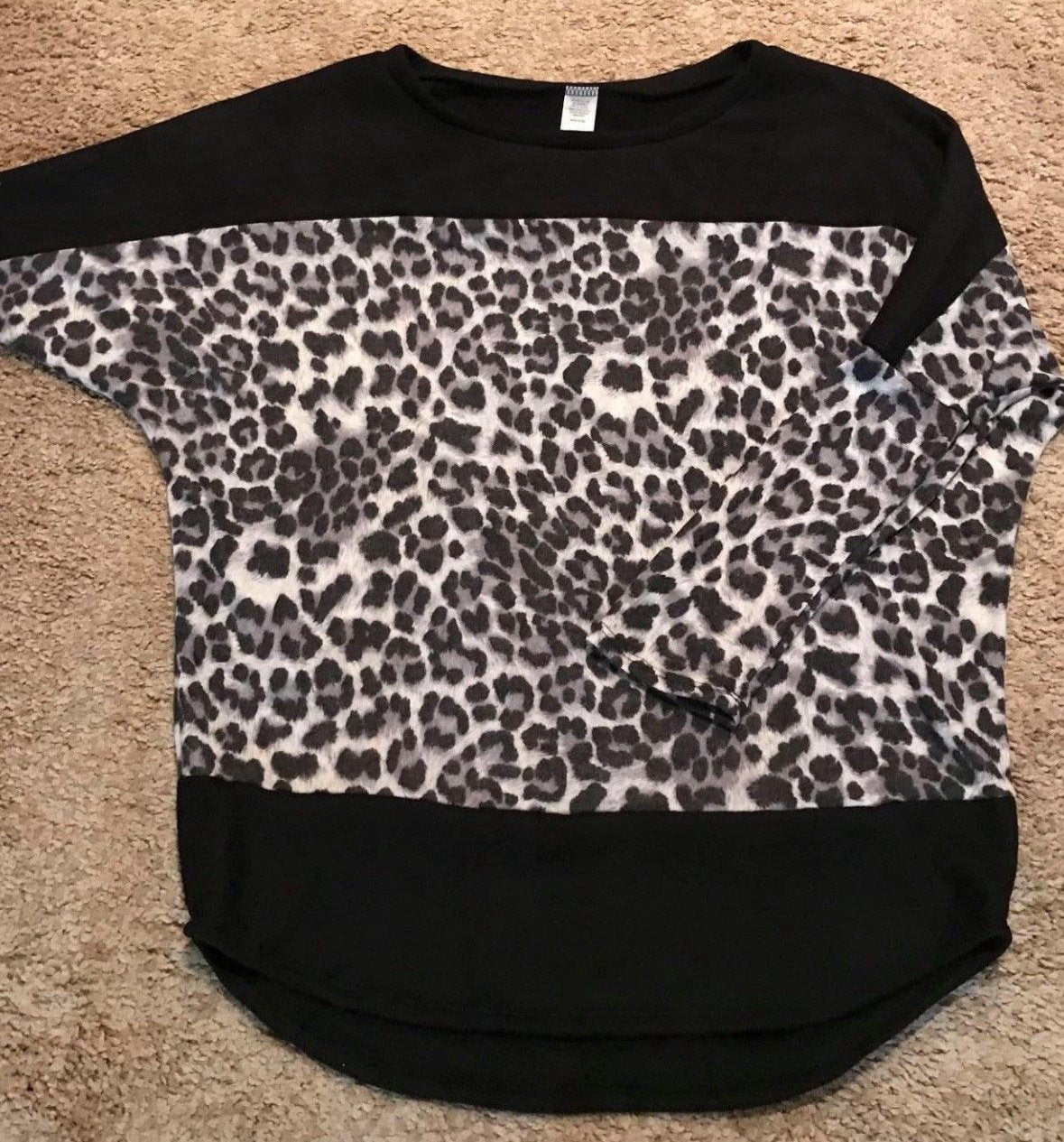 Animal Print Hacci Tunic