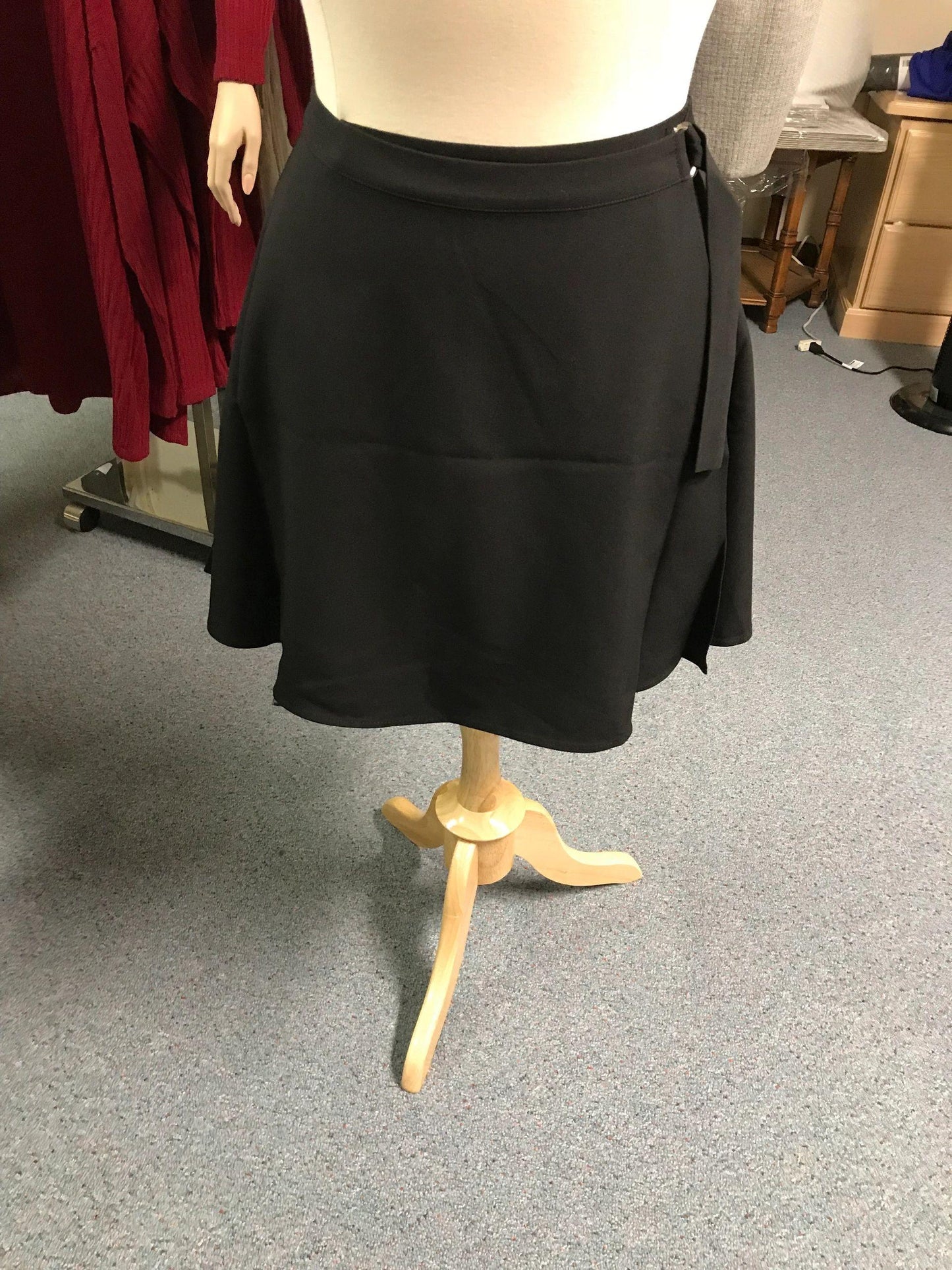 Black Wrap Skirt- Plus Size