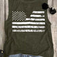 Cutout American Flag Tank