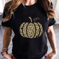 Black Leopard Pumpkin T-Shirt