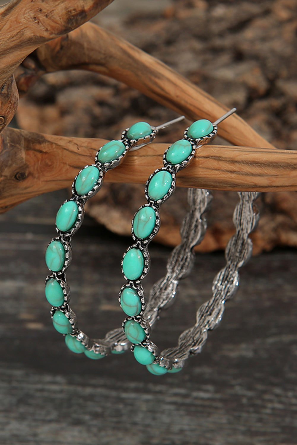 Turquoise Hoop Earrings