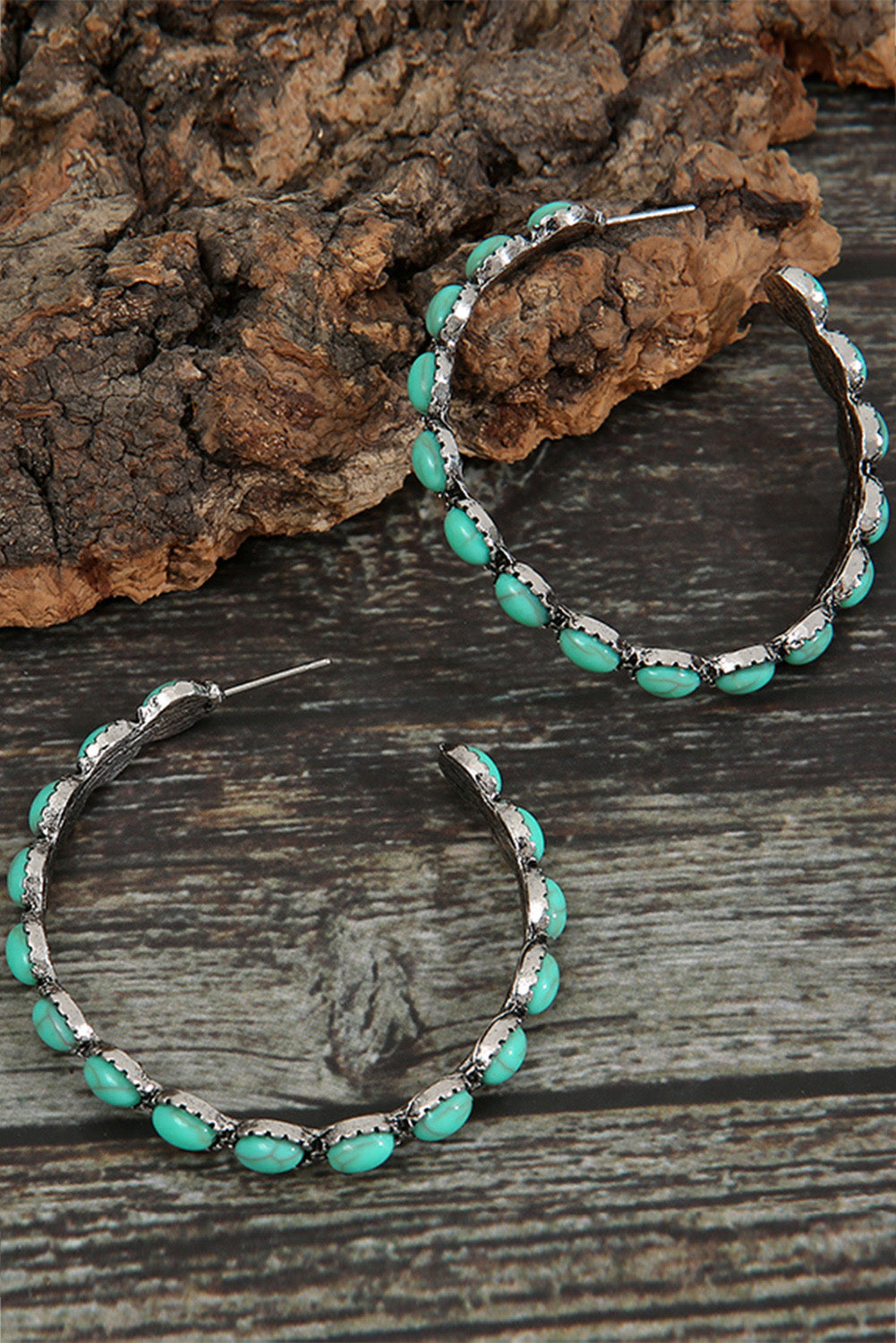 Turquoise Hoop Earrings