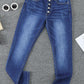 High Rise Button Fly Skinny Jean