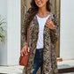 Snake Print Long Cardigan