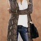 Snake Print Long Cardigan