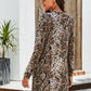 Snake Print Long Cardigan