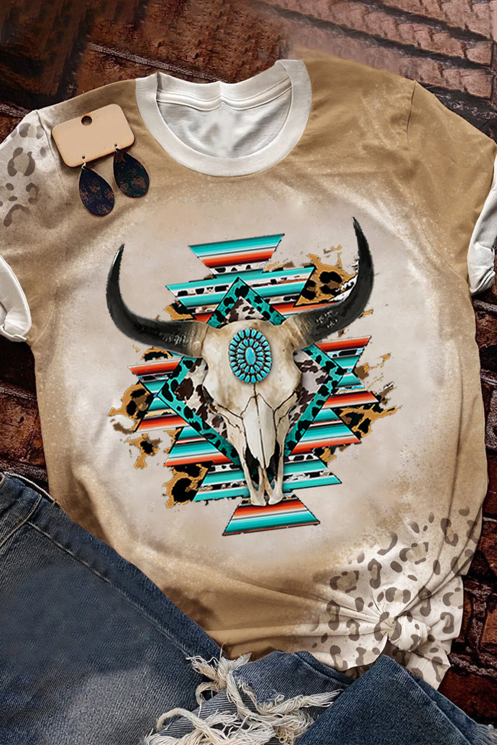 Aztec Steer Head T-Shirt