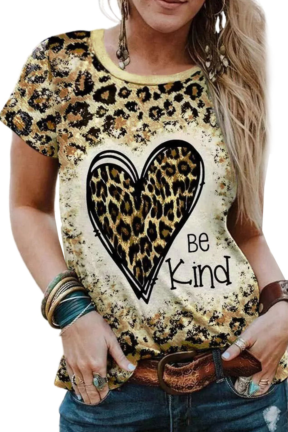 Be Kind Leopard T-Shirt