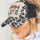 Mom Life Leopard Mesh Ponytail Hat